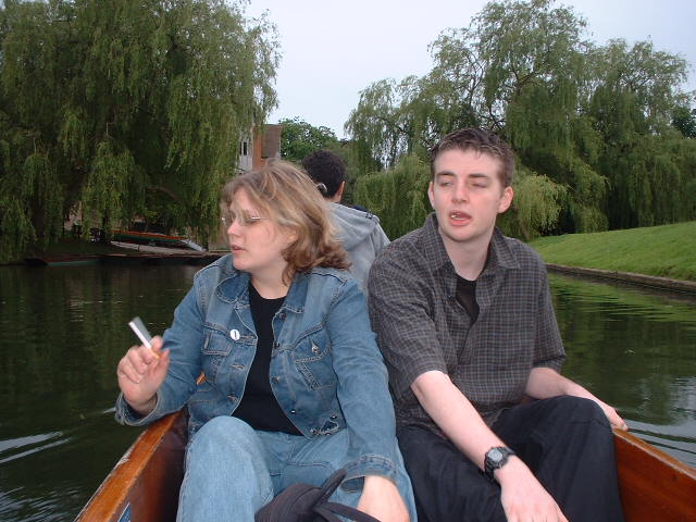 Michelle and Fin punting